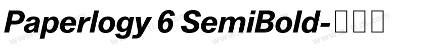 Paperlogy 6 SemiBold字体转换